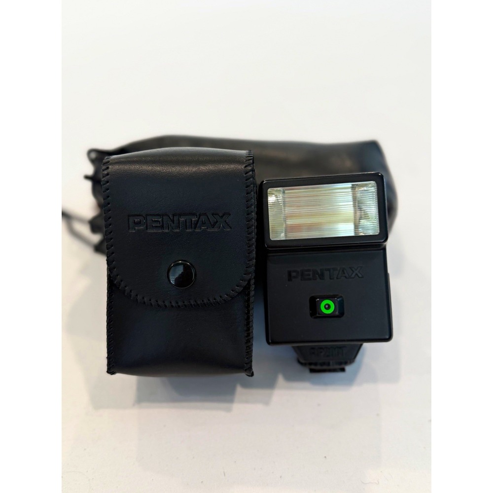 PENTAX AF200T TTL Hot Shoe Xenon Flash Speedlight GN 20m w/ Case VINTAGE